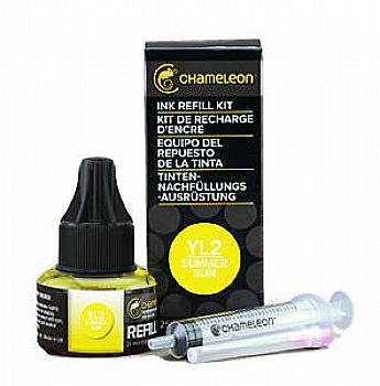 Чернило для заправки маркера Chameleon 25 мл - Summer Sun (солнечное лето, YL2), CT9004 Чернило для заправки маркера Chameleon 25 мл - Summer Sun (солнечное лето, YL2), CT9004