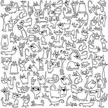 Раскраска "Коты" 60*60 см Раскраска "Коты" 60*60 см