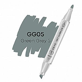 Маркер двухсторонний Green Gray 5 - Серо-зеленый 5, GG05, 99IDEAS Маркер двухсторонний Green Gray 5 - Серо-зеленый 5, GG05, 99IDEAS