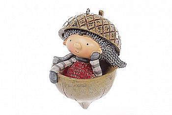 Фигура декоративная "Ребенок в желуде" 7,5 см, 831-204 Фигура декоративная "Ребенок в желуде" 7,5 см, 831-204
