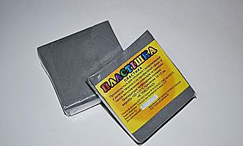 Пластика "Пластишка", серый 0,075 кг, 0123 Пластика "Пластишка", серый 0,075 кг, 0123