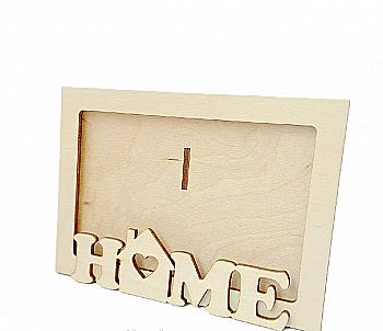 Заготівка з фанери Фоторамка "Home", 100901 ArtBober Заготівка з фанери Фоторамка "Home", 100901 ArtBober
