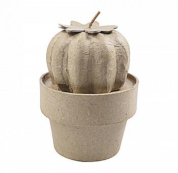 Заготівка з пап`є-маше "Кактус у горщику", HD049C