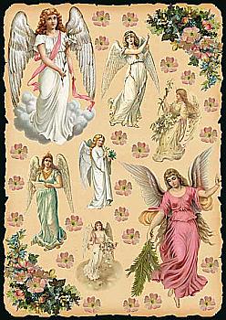 Карта декупажна 50*70 см, Янголи, 80 г/м², CAL.275 Calambour