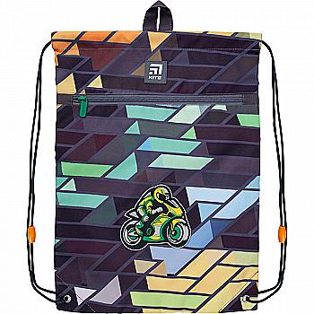 Сумка для взуття Kite з кишенею 601M Motorbike, K21-601M-8 Сумка для взуття Kite з кишенею 601M Motorbike, K21-601M-8