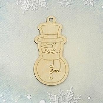 Фигура из фанеры "Снеговик", 5.5*11 см, 741088