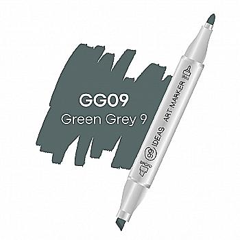 Маркер двухсторонний Green Gray 9 - Серо-зеленый 9, GG09, 99IDEAS Маркер двухсторонний Green Gray 9 - Серо-зеленый 9, GG09, 99IDEAS