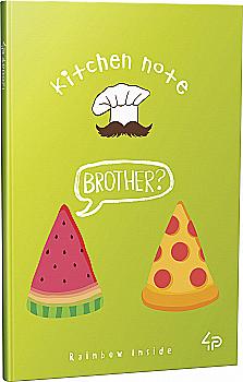 Блокнот А6 "Artbook Rainbow - Kitchen Note" pizza, 901241 TM Profiplan Блокнот А6 "Artbook Rainbow - Kitchen Note" pizza, 901241 TM Profiplan