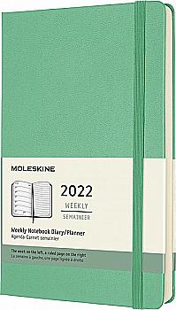 Еженедельник 2022 средний, ментол, Moleskine, DHK4612WN3Y22 Еженедельник 2022 средний, ментол, Moleskine, DHK4612WN3Y22
