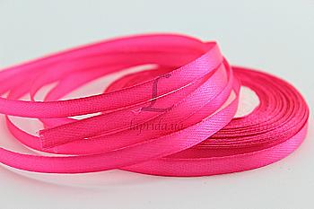 Стрічка атлас 7 мм-23 м, 14, рожева, 5-056