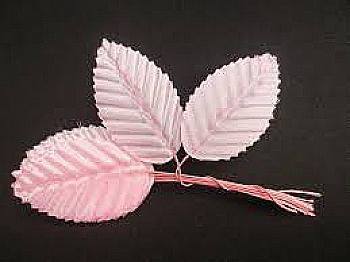 Листики декоративные, розовые, 10 шт, 502-1522