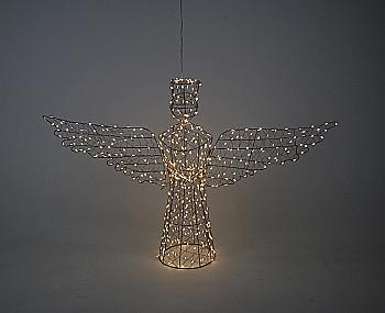 Новорічна прикраса світлодіодна LED "Янгол 3D" h=100 см (720 ламп.), 11906 ТМ "Floristik"