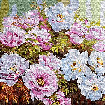Картина по номерам 50*50 см "Разнообразие пионов ©Ira Volkova", KHO3193 Картина по номерам 50*50 см "Разнообразие пионов ©Ira Volkova", KHO3193