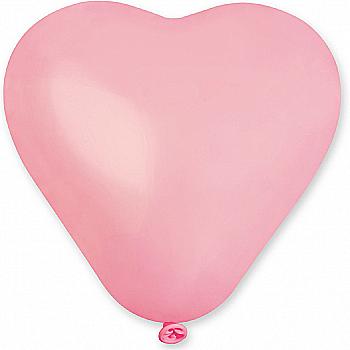 Кулька повітряна 6" Серце пастель рожеве, 1105-0181