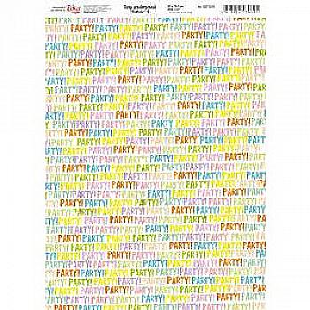 Папір д/дизайну "Birthday" 6, 21х29,7см, 250г/м2, ROSA Start