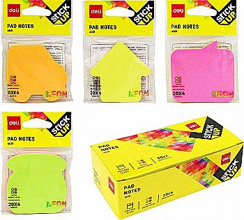 Блок паперу клейкий Deli EА03102 мікс 70*70 мм, 20 арк.*4 шт., (69739) Блок паперу клейкий Deli EА03102 мікс 70*70 мм, 20 арк.*4 шт., (69739)