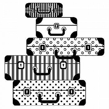 Штамп 11*9 см Валізи, ARTHE921 ТМ "Artemio"