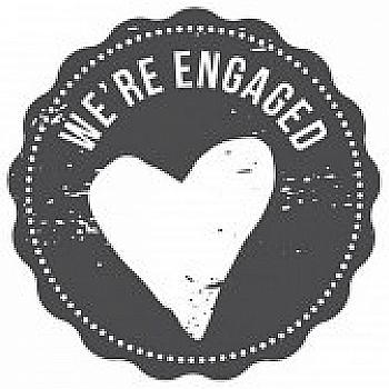 Штамп дерев`яний d=3,5 см "We`re engaged", WE3002 ТМ "Woodies" Штамп дерев`яний d=3,5 см "We`re engaged", WE3002 ТМ "Woodies"