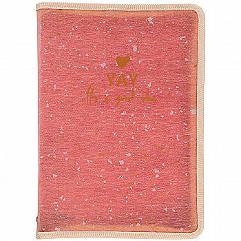 Папка объемная на молнии, А5+, Shade Coral, 1805-14-A