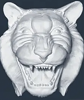 Заготовка с гипса Голова тигра