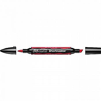 Маркер двосторонній Brushmarker, Червоний, 0204209 W&N Маркер двосторонній Brushmarker, Червоний, 0204209 W&N