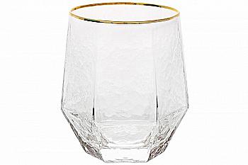 Склянка із золотим кантом "Marsel" 450 мл, 579-235 Склянка із золотим кантом "Marsel" 450 мл, 579-235
