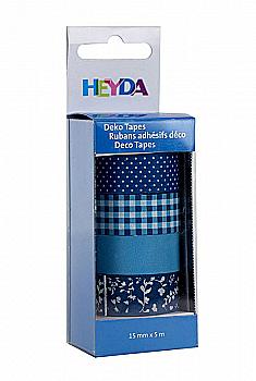 Набір паперових скотчей "Синій", 4 шт, Heyda, 203584533 Набір паперових скотчей "Синій", 4 шт, Heyda, 203584533