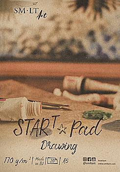 Склейка для рисунку Start А5, 170 г/м², 20 арк, Smiltainis Склейка для рисунку Start А5, 170 г/м², 20 арк, Smiltainis