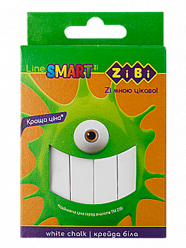 Крейда біла 12 шт., карт. коробка,  ZB.6705-12 Крейда біла 12 шт., карт. коробка,  ZB.6705-12