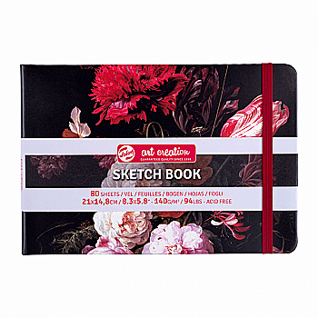 Блокнот для графики Art Creation, Натюрморт с цветами, 140 г/м², 21*14,8 см, 80 л, Royal Talens Блокнот для графики Art Creation, Натюрморт с цветами, 140 г/м², 21*14,8 см, 80 л, Royal Talens