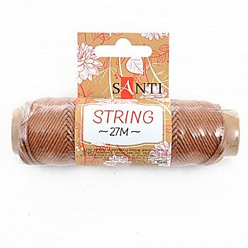 Шнур декоративний, коричневий, 27 м, 741615