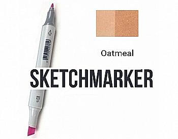 Маркер SKETCHMARKER, 2 пера: долото и тонкое, Oatmeal - Овсянка, SM-BR13 Маркер SKETCHMARKER, 2 пера: долото и тонкое, Oatmeal - Овсянка, SM-BR13
