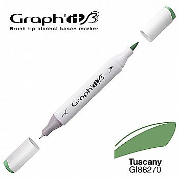 Маркер двухсторонний Brushmarker, Тоскана (бледно-зеленый 8270), GI88270 Graph`it Маркер двухсторонний Brushmarker, Тоскана (бледно-зеленый 8270), GI88270 Graph`it