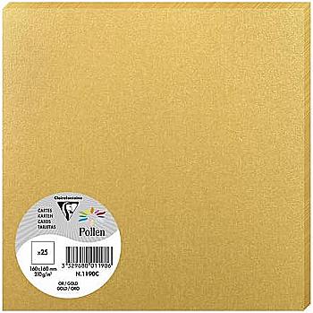 Заготовка для открыток Pollen 160*160 мм/210 г, Gold/Золотой, 1190C Заготовка для открыток Pollen 160*160 мм/210 г, Gold/Золотой, 1190C