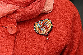 Набір для вишивки бісером прикраси "Дракон", AD-005