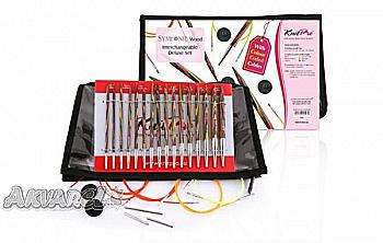 Набір змінних дерев`яних спиць "Deluxe" Symfonie Wood, 20613 KnitPro