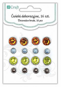 Брадси декоративні 16шт. Vintage, DPCD-005 DpCraft Брадси декоративні 16шт. Vintage, DPCD-005 DpCraft
