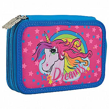Пенал твердий подвійний  HP-01 "Unicorn", 20*13*4,5, 532244