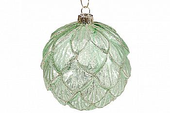 Куля ялинкова 10 см, трав`яний зелений, 118-821