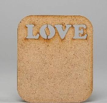 Заготівка дерев`яна Табличка "LOVE", Ч163