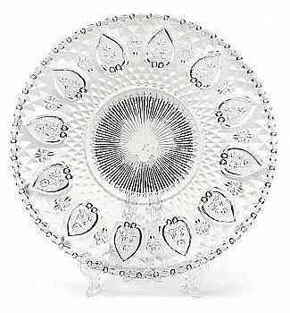 Тарілка скляна десертна 20 см, 543-119