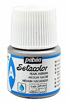 Медіум для фарб до світлих тканин Setacolor 45 мл, перламутровий, 391018 Pebeo