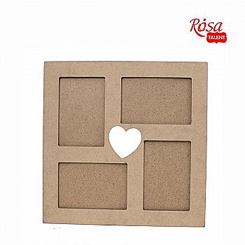 Заготовка Рамка "Love" 2, МДФ, 35,5*35,5 см, Rosa Talent 