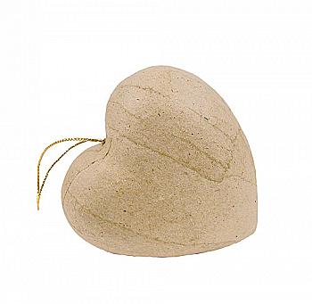 Заготівка-підвіска з пап`є-маше "Серце" 4*8*8 см, AC686O