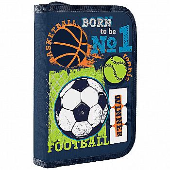 Пенал жесткий одинарный без клап. HP-02 "Football winner", 20,5*14*3,2, 532705 Пенал жесткий одинарный без клап. HP-02 "Football winner", 20,5*14*3,2, 532705