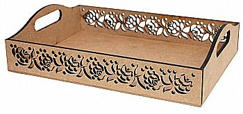 Поднос, серия "Цветочный орнамент", 37*26,5*9,3 см