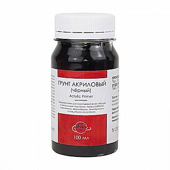 Грунт акриловий універсальний, чорний, 100 мл, ТАИР Грунт акриловий універсальний, чорний, 100 мл, ТАИР