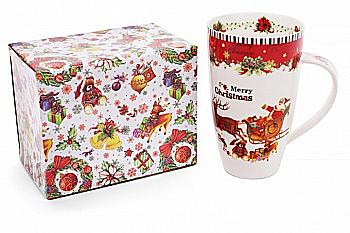 Кружка порцелянова "З Різдвом!" 600 мл, 498-212 Кружка порцелянова "З Різдвом!" 600 мл, 498-212