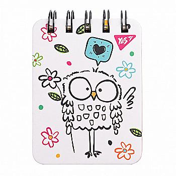 Блокнот А7 100 л. "Sketch animal. Owl" лин., двойн. спир., пласт. карман, YES 681824 Блокнот А7 100 л. "Sketch animal. Owl" лин., двойн. спир., пласт. карман, YES 681824