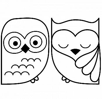 Штамп 11*9 см Пара сов, ARTHD892 ТМ "Artemio"